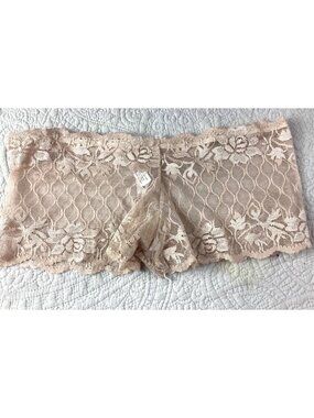 Pack of 10 Lace Floral Womens Boyshort Panties*Beige*One Size*Chuns*NIP